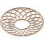 Médaillon de plafond 18 po x 18 po x 6 1/8 po x P 3/8 po Cannes-63411892-63411909