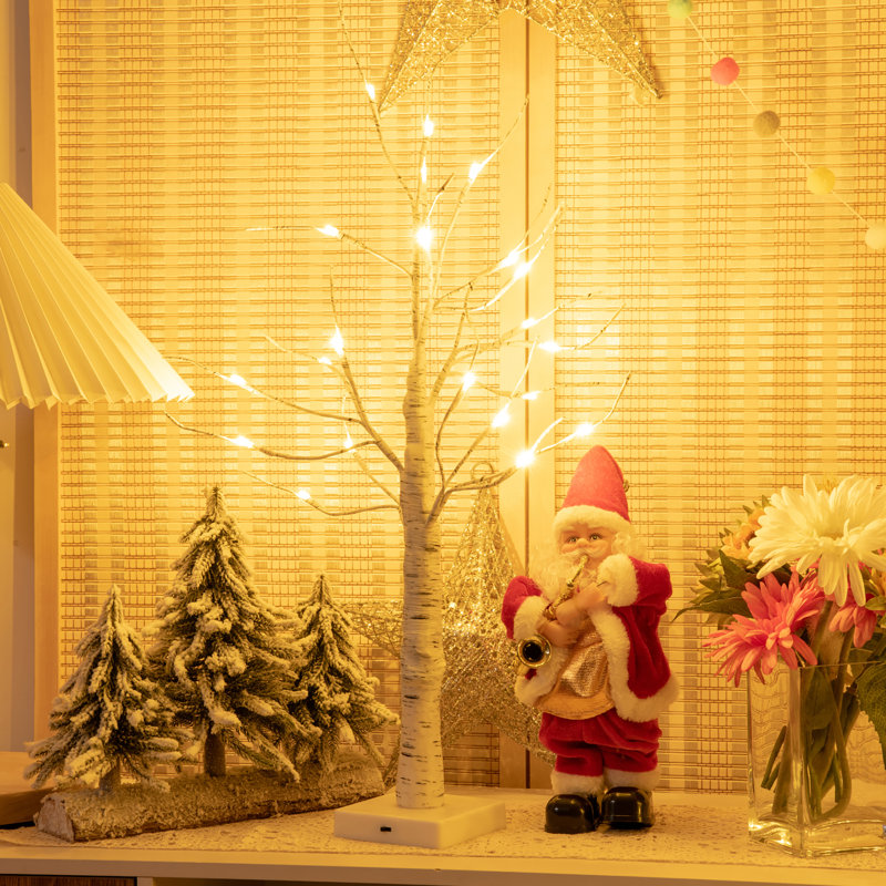 2' H Lighted Artificial Christmas Tree