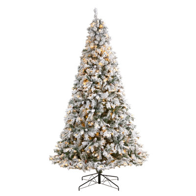 Lighted Artificial Pine Christmas Tree