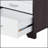 White and Black 3-Drawer Rectangular Accent Table with Spacious Storage and Versatile Design for Modern Interiors
