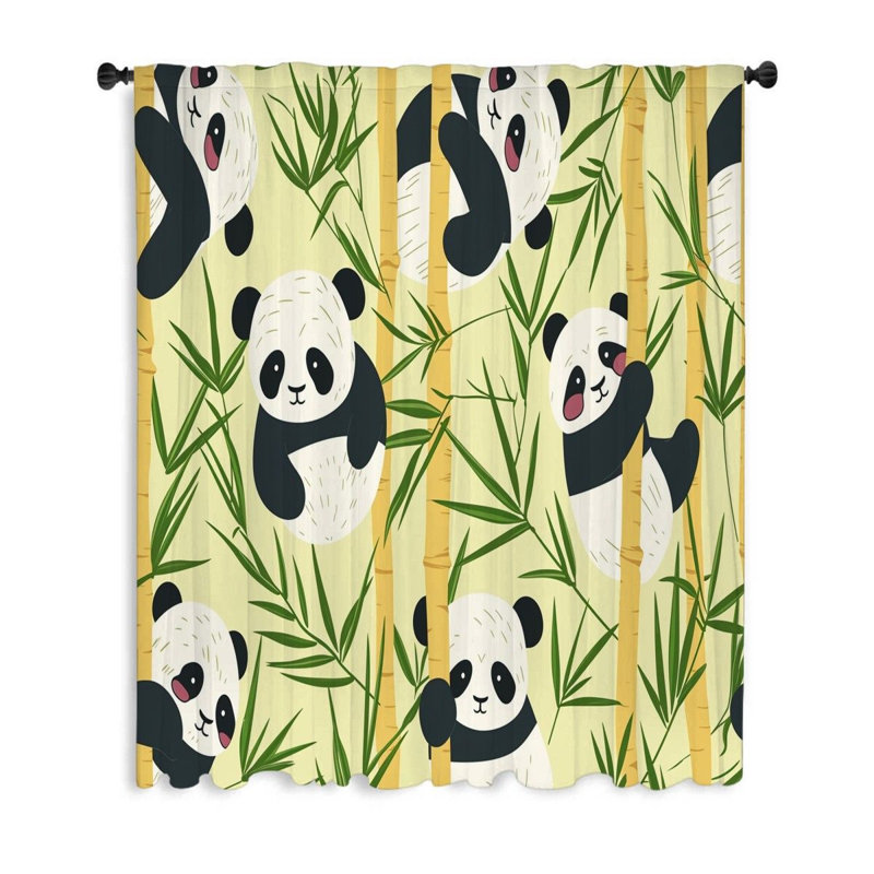 Sholem Sheer Curtain Single Panel, 53'' W x 87'' L