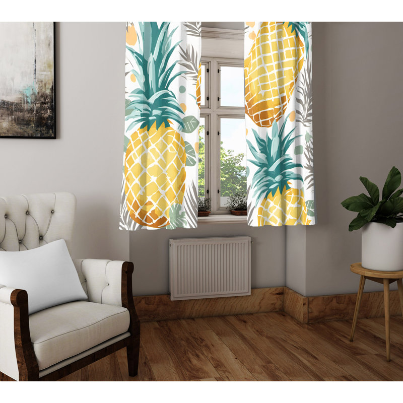 Semi Sheer Curtain Pair, 20" W x 52" L