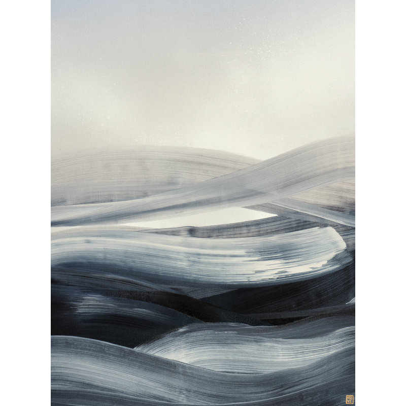 Breeze par Novi Lim - Peinture, H 32 po x l 24 po, Toile tendue
