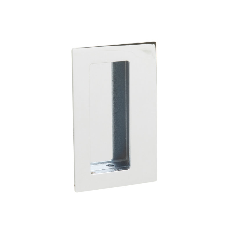 Poignée de porte rectangulaire Emtek, Chrome poli