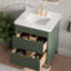 30"/36" Fully Assembled Freestanding Solid Wood Bathroom Vanity with Carrara Marble Top & Undermount Sink (3 Colours Available)-114194425-115161344