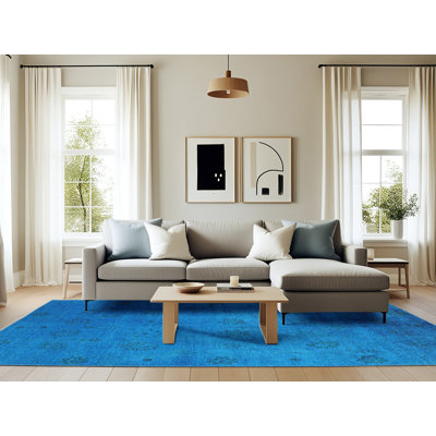 Tapis 100% Mid-Century moderne lavable à la machine 2449