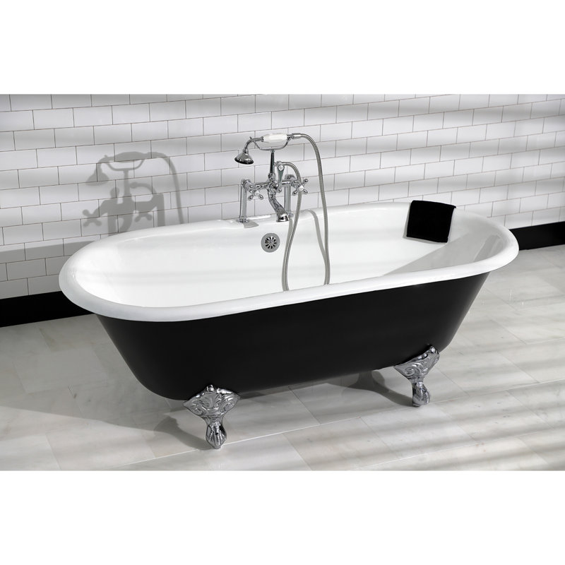 Vidange et débordement de baignoire Kingston, Chrome poli