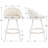 Damisi Upholstered Counter Stool with Metal Frame-908866363