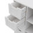 Wooden Floor Storage Cabinet, Side Storage Cupboard with 4 Drawers, Freestanding Entryway/Bathroom Storage Organizer