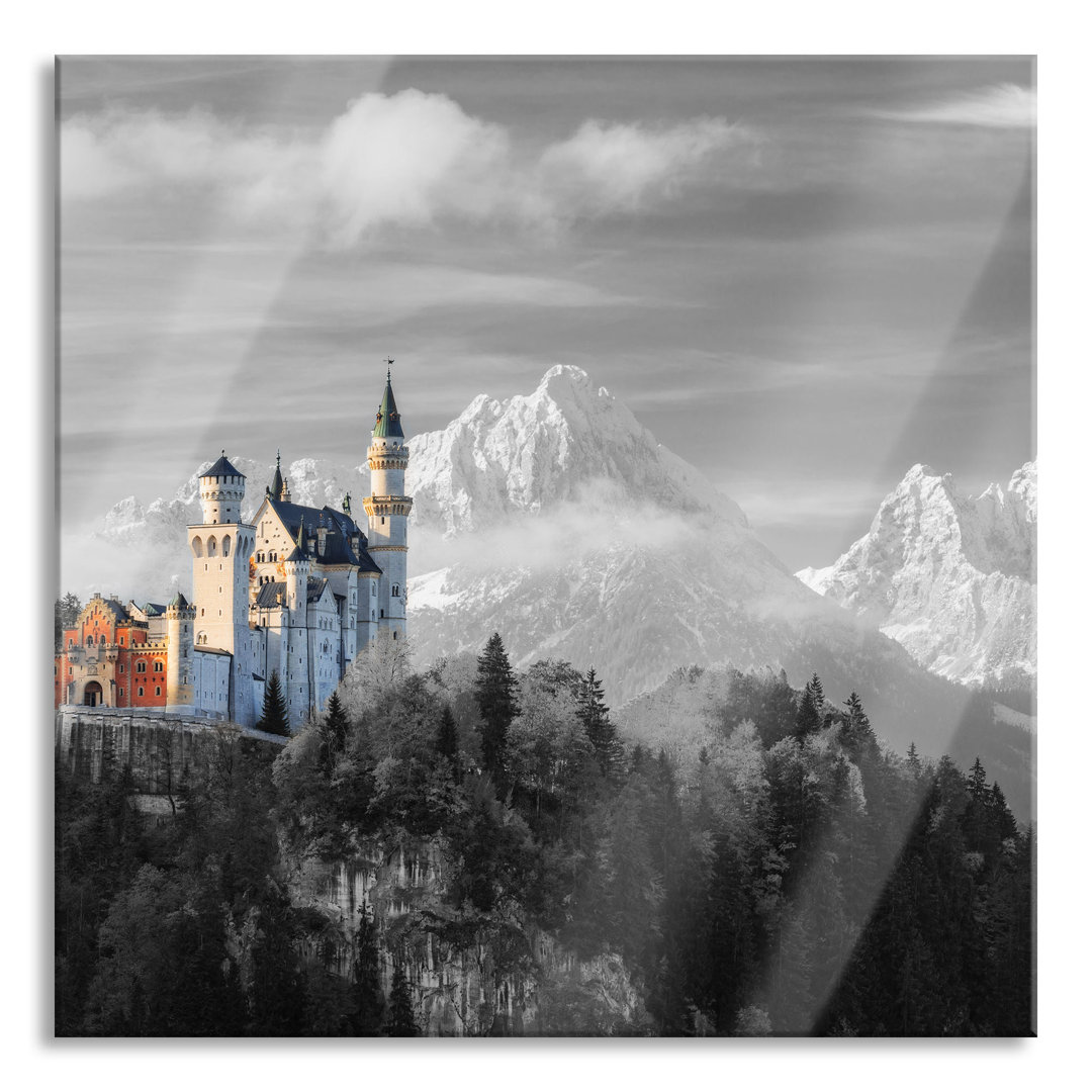 Glasbild Schloss Neuschwanstein