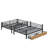 Akkaya Kids Full Bunk Bed with Drawers