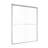 50"-54" W X 72" H Dual Handle Semi-Frameless Bypass Tempered Glass Shower Door In Chrome-119969362
