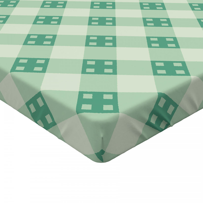 Microfiber Geometric Fitted Sheet, Twin Fitted Sheet