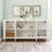 Retha 84in Wooden 4 Door Credenza in White-948867808