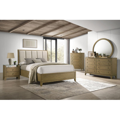 Leny 5-piece Queen Bedroom Set Natural Pine