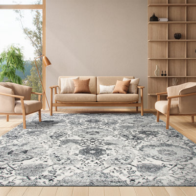 Tapis oriental crème/argenté Barefield