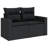 Vidaxl Garden Sofa Set Black