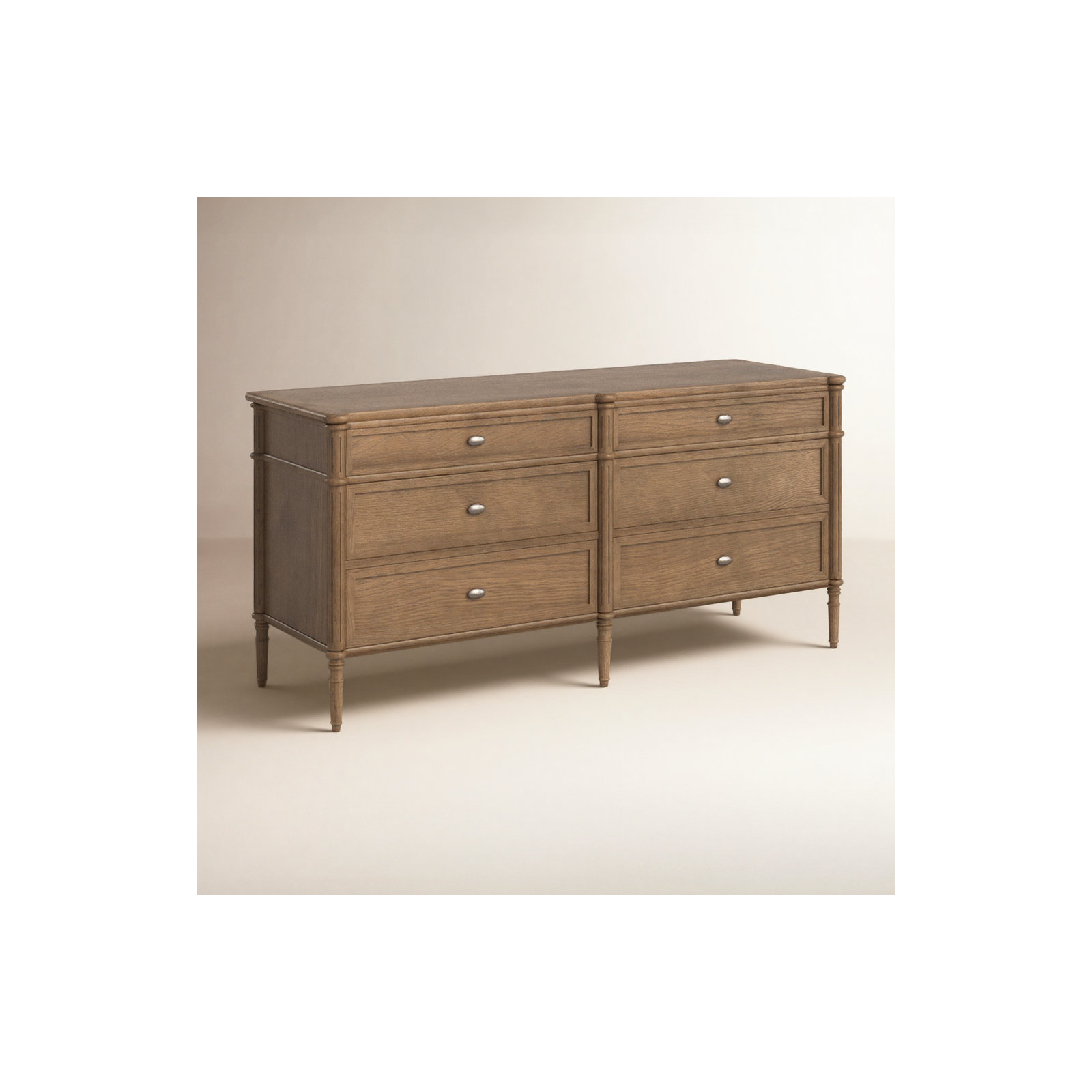 Susie 6 - Drawer Dresser, Toasted Oak