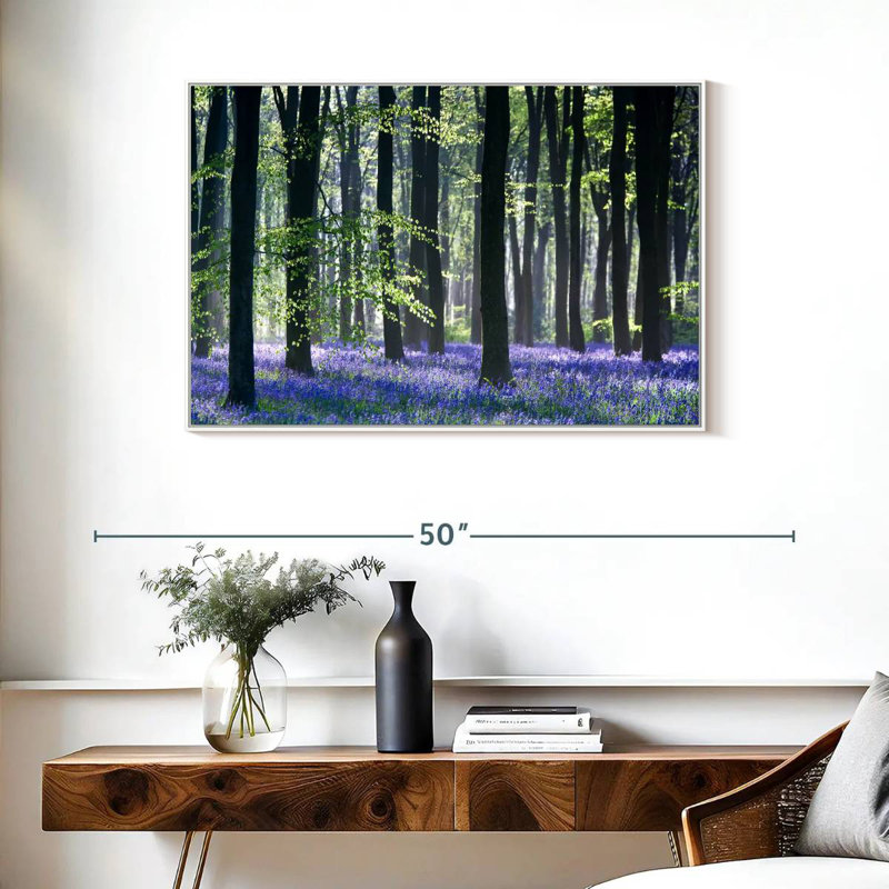 Bluebell Vision, Cadre flottant blanc, 37 po x 25 po