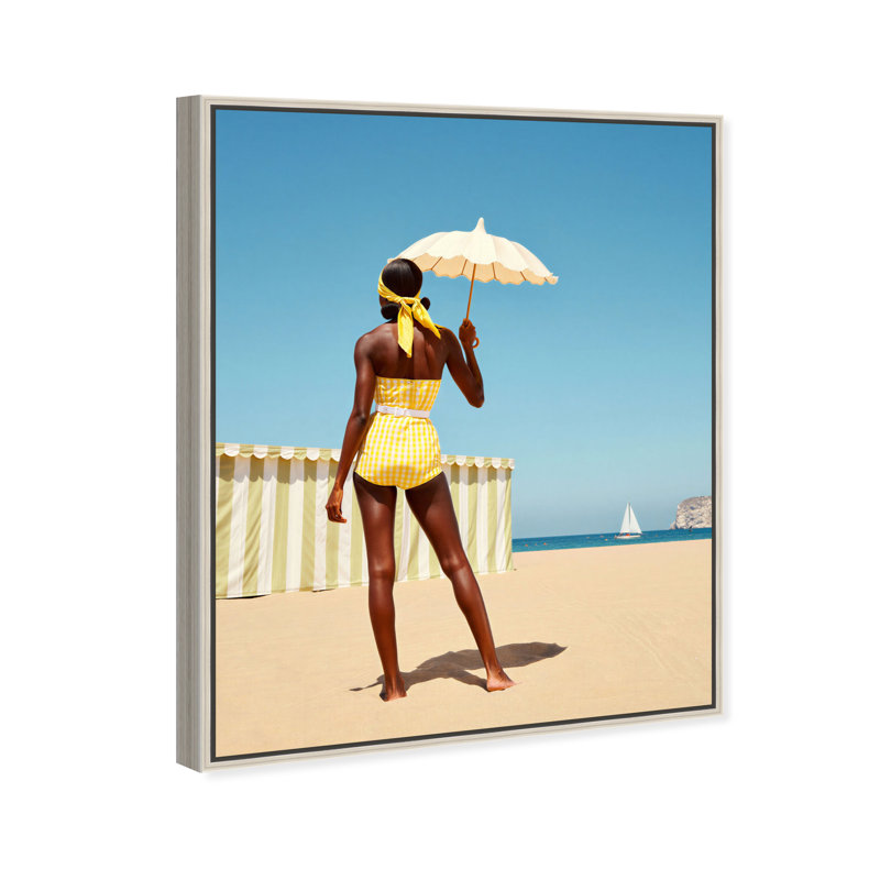 Cabana Muse III Print by Oliver Gal, 37"H x 46"W, Silver Floater Frame
