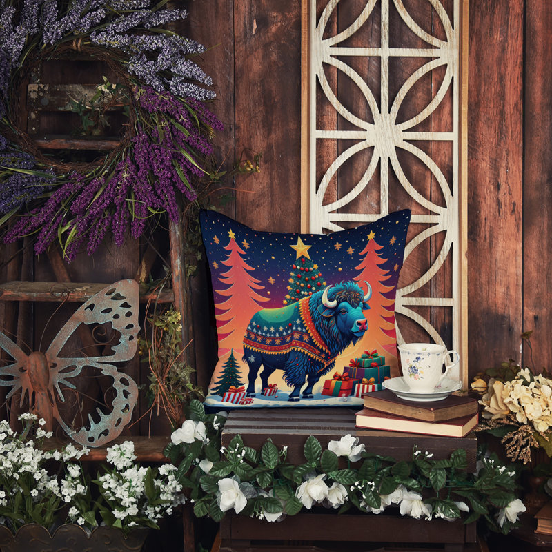 Coussin décoratif intérieur / extérieur en polyester Autre / Sans motif, 14 po x 14 po