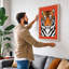 Tiger Bold Geometric - Wrapped Canvas-1181096-1181100