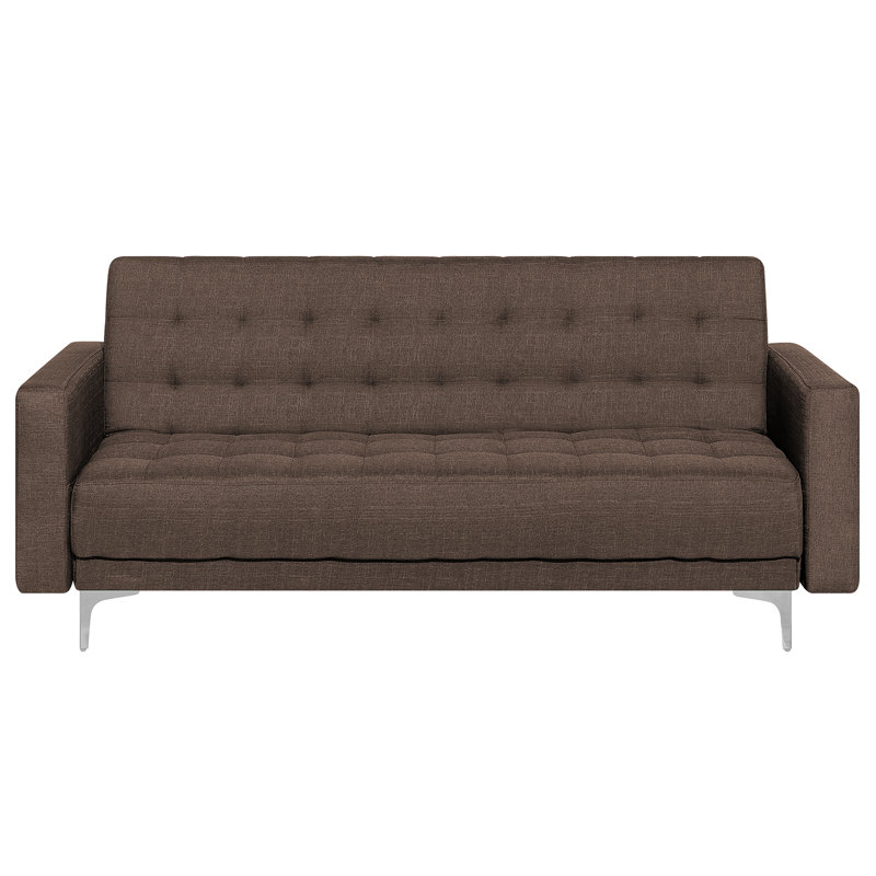 Dublin 3 Seater Velvet Sofa, Silver, Brown