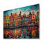 Nathanael - Décoration murale en bois paysage urbain sur bois de pin naturel-109492805