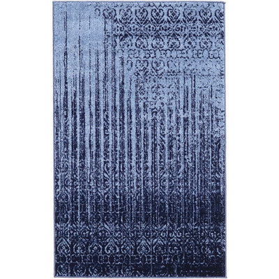 Tapis saphir géométrique Desdemona