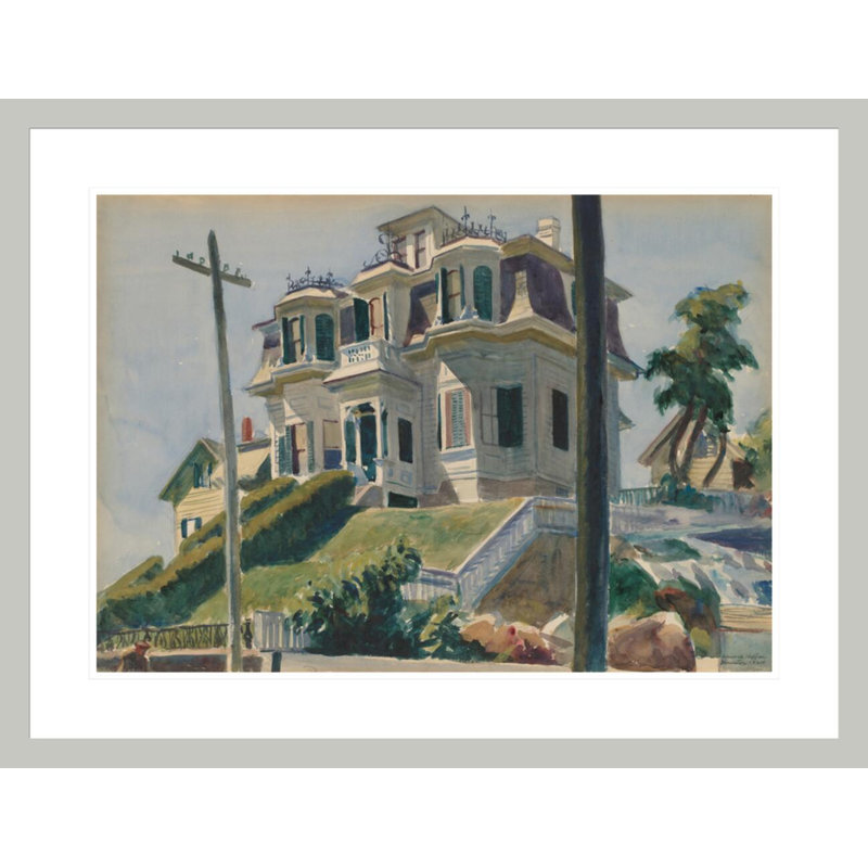 «Haskell's House» par Edward Hopper, impression giclée encadrée, 22.76" H x 29.5" W