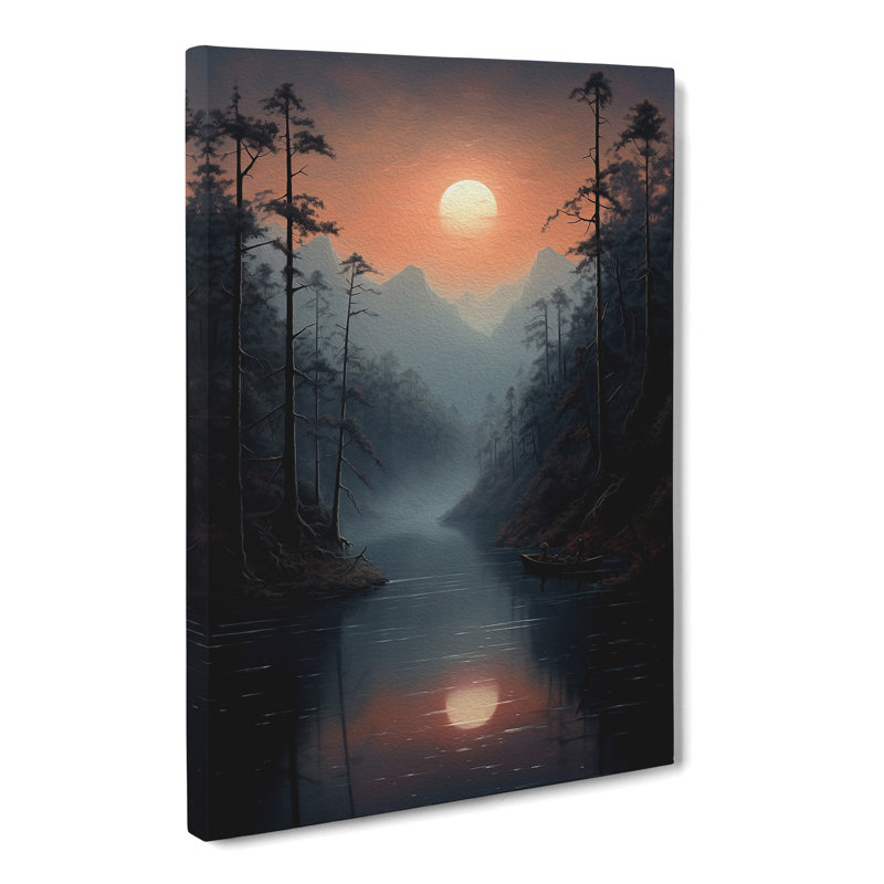 Lake Tachisme - Wrapped Canvas, 76cm H x 50cm W x 3cm D