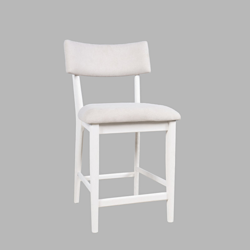 Tabouret de comptoir Beck, Blanc