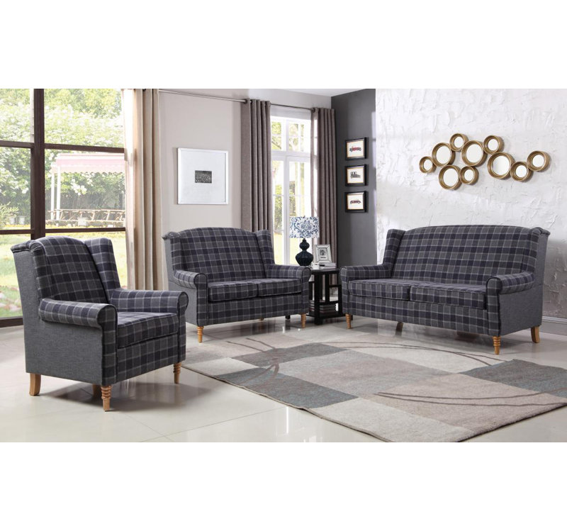Joslyn Upholstered Linen Wingback Chair