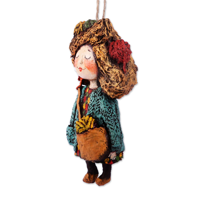 5.25'' Handmade Fabric Hanging Figurine Ornament