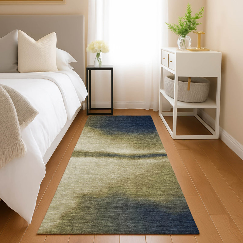 Machine Washable Indoor/Outdoor Lockway ACN2419 Abstract Rug, Runner 2'3" x 7'6"