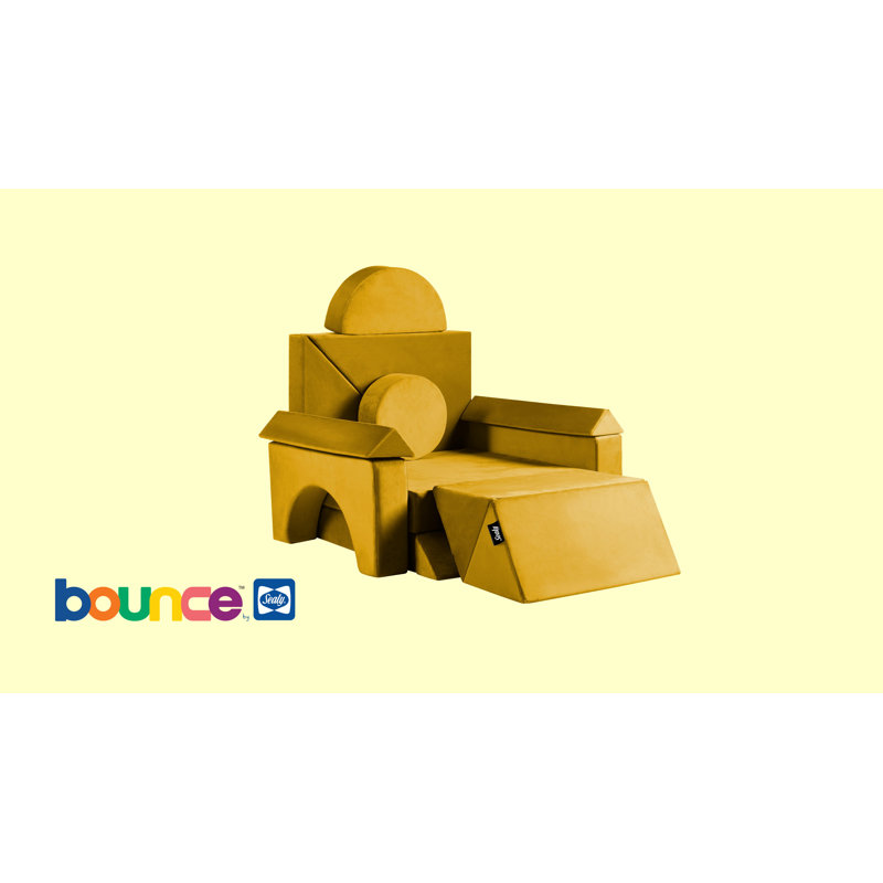 Ensemble de jeu pour enfants Sealy Bounce, Jaune