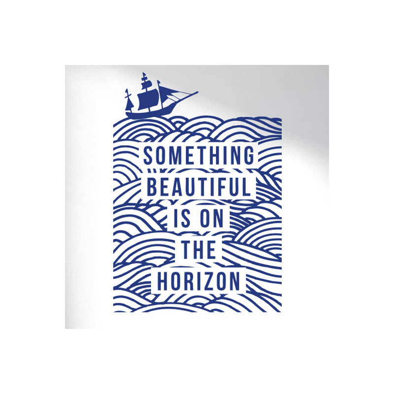 Non-Wall Damaging Wall Decal, Dark Blue