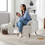 Upholstered Living Room Chenille Accent Chair-310296489