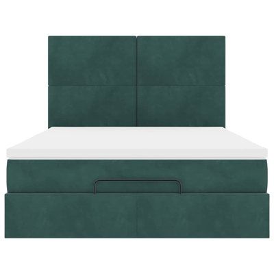 Ottoman Bed With Mattresses Velvet
