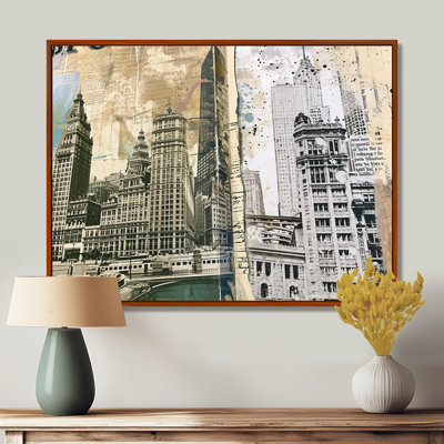 City Of Chicago Vintage Journals - Chicago Wall Art Print