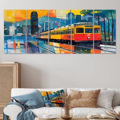 Train to hong kong Pop Art II - ensemble d'art mural hong kong