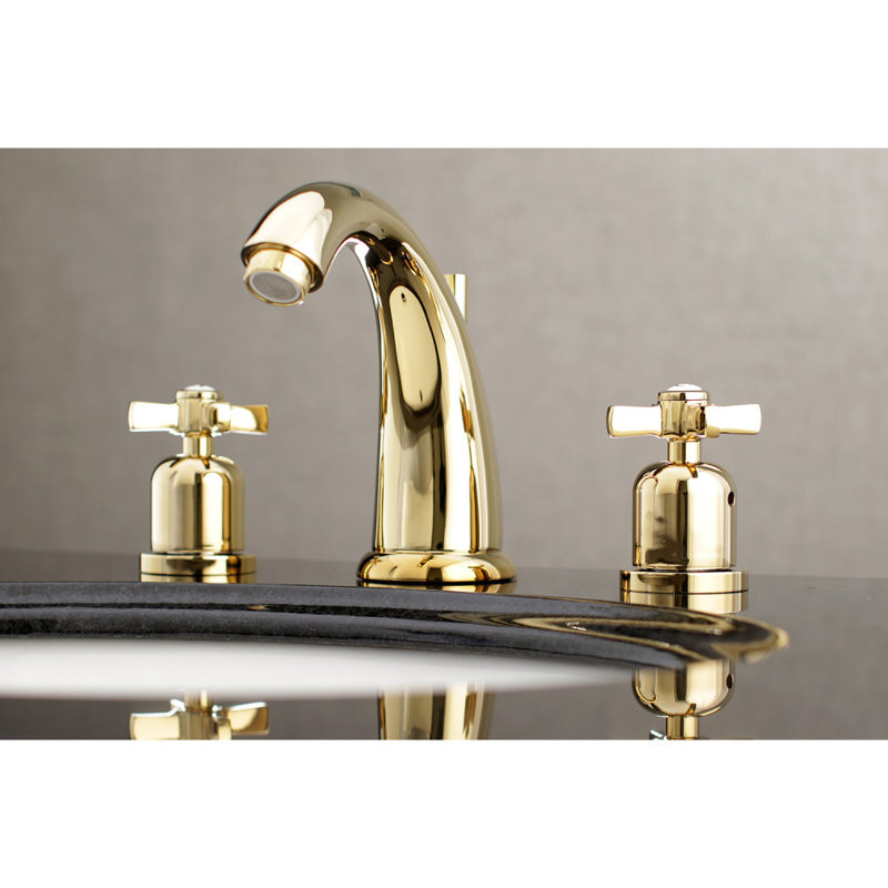 Robinet de salle de bain espacé Kingston, Laiton poli