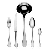 Dolce Vita 49 - Piece Stainless Steel Flatware Set - Service for 12