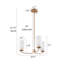 Lustre 3 lumières en verre moderne-511617258