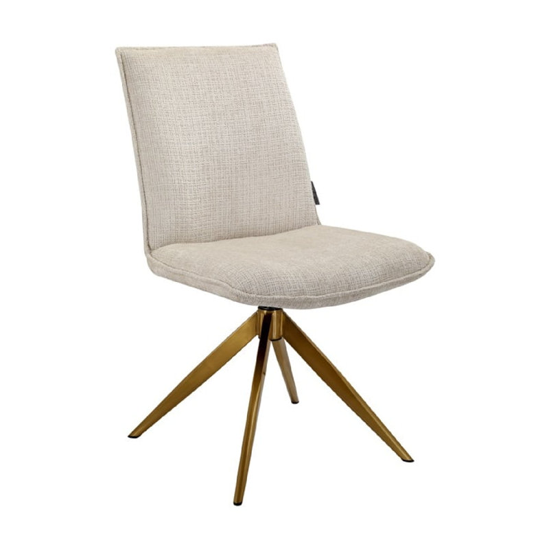 Chaise d'appoint pivotante rembourrée