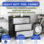 Armoire de rangement robuste en métal à 3 tiroirs avec roulettes - pour le garage, le bureau et la maison. Noir / gris L 29,63 po x P 16,99 po x H 33,92 po. Conception industrielle robuste. Roues pivotantes verrouillables à 360 °. Vaste espace.