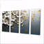 «White Gold Cornflowers Meadow Charm III», ensemble d'art mural sur toile-829419693