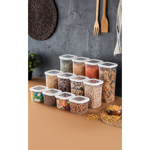 Kaufe Luftdichte Premium-Vorratsbehälter für Lebensmittel – Set mit 7  Küchen-Vorratsbehältern für die Organisation der Speisekammer – BPA-freie  Kanister-Sets – auslaufsichere Deckel