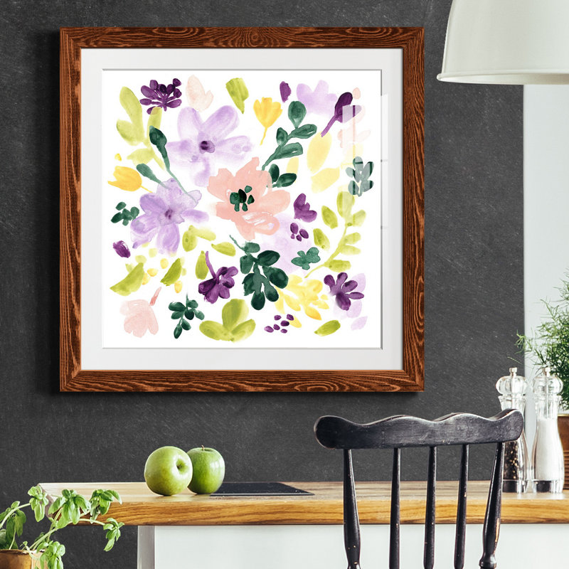 «Lavender Meadow II», reproduction encadrée de qualité supérieure - prête à être accrochée, H 27,5 po x l 27,5 po x P 1,5 po
