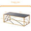 120cm Luxury Modern Tempered Glass Coffee Table with Stainless Steel Frame for Living Room-1228993944